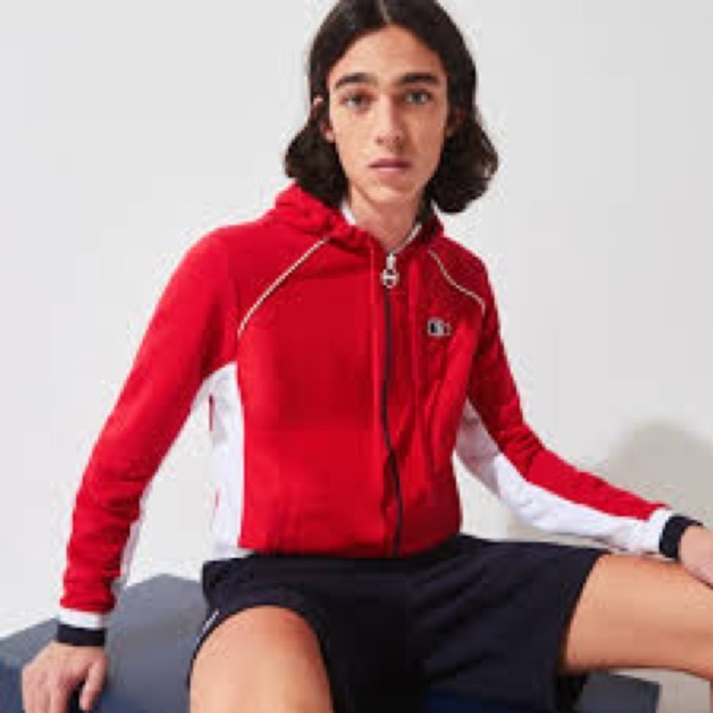 LACOSTE French Sporting Spirit Edition Zip-Up Fleece Jacket - Men/ Unisex- XS